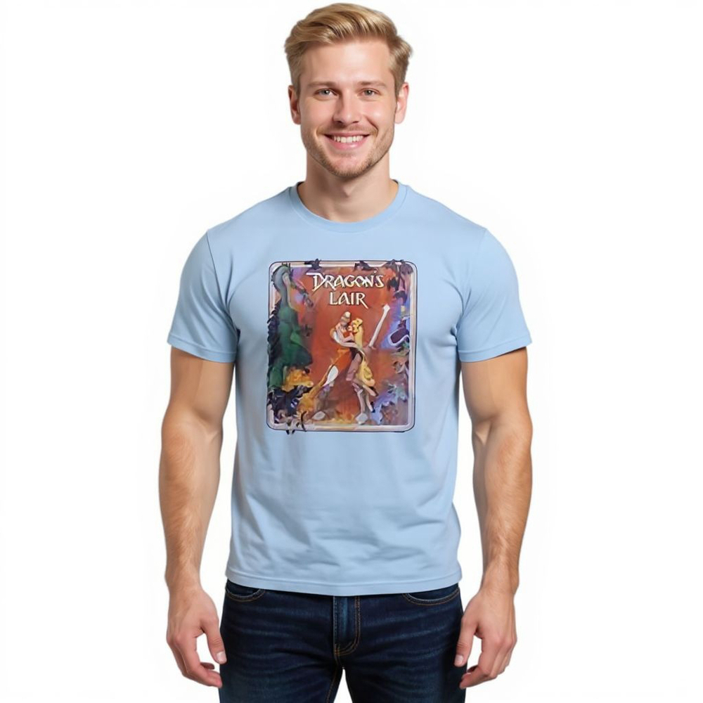 Alstyle Apparel Dragon's Lair Light Blue Shirt - Large